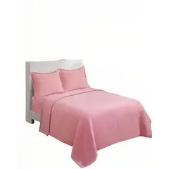 GENERICO - SABANA POLAR PREMIUM TENG FEI PLAZA Y MEDIA COLOR ROSADO