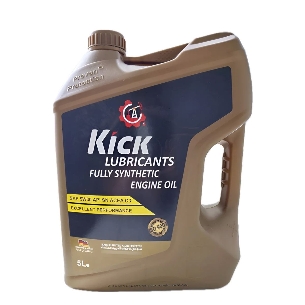 GENERICO - ACEITE MOTOR Kick Full Synthetic Engine Oil SAE 5W-30 5L API SN ACEA C3