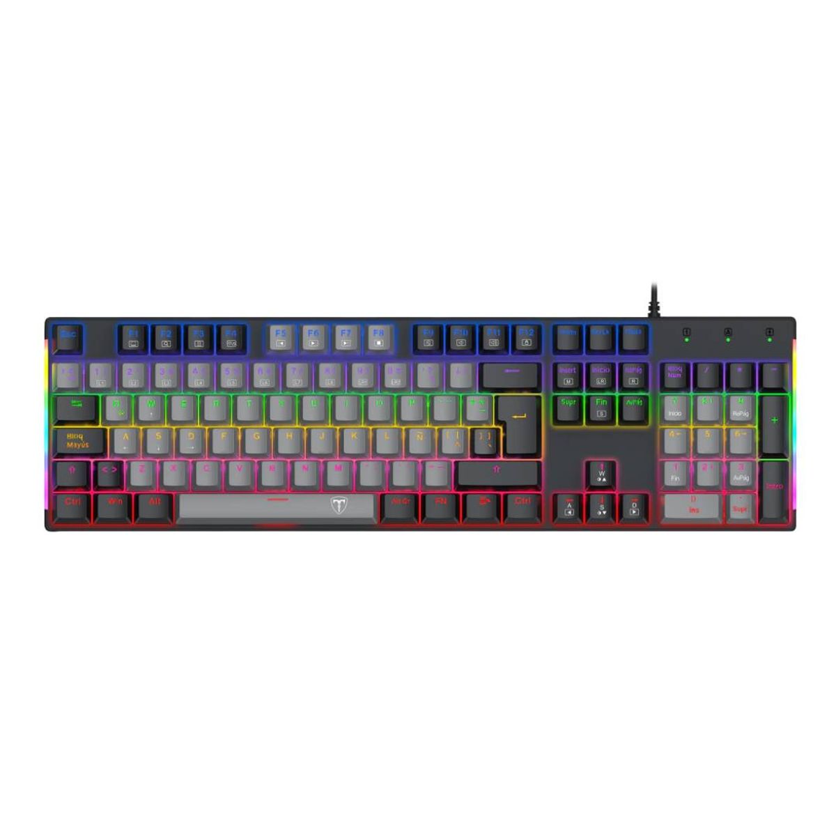 T-DAGGER - Teclado T-Dagger Naxos T-TGK310GB Español Rainbow