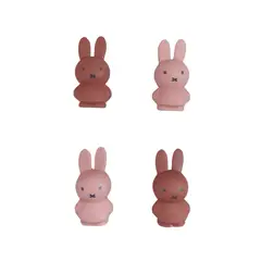 AP JUNIOR - Set de 4 Imanes Miffy - Color Rosado y Café