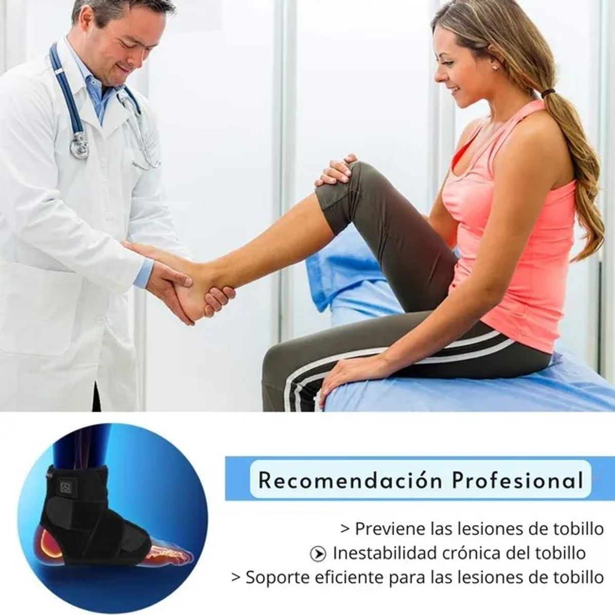 MOVI - Tobillera Terapéutica con 3 niveles de Calor- Alivio rápido y eficaz