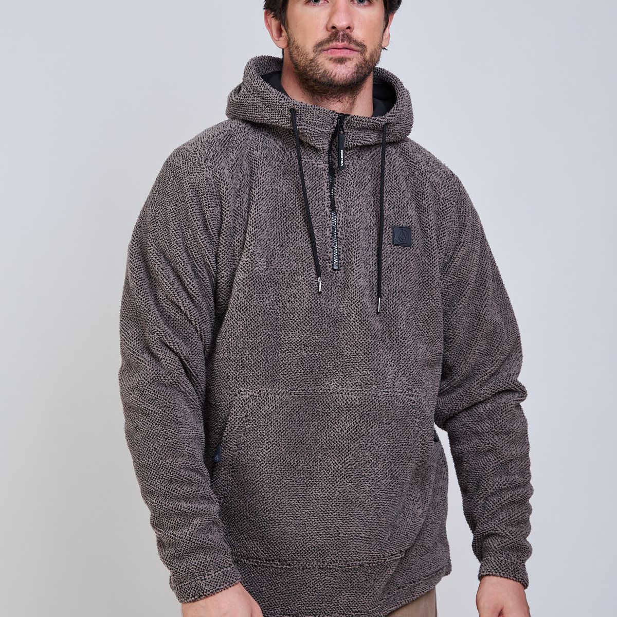 VOLCOM - Poleron Bonded Raw Oval Café Hombre Volcom