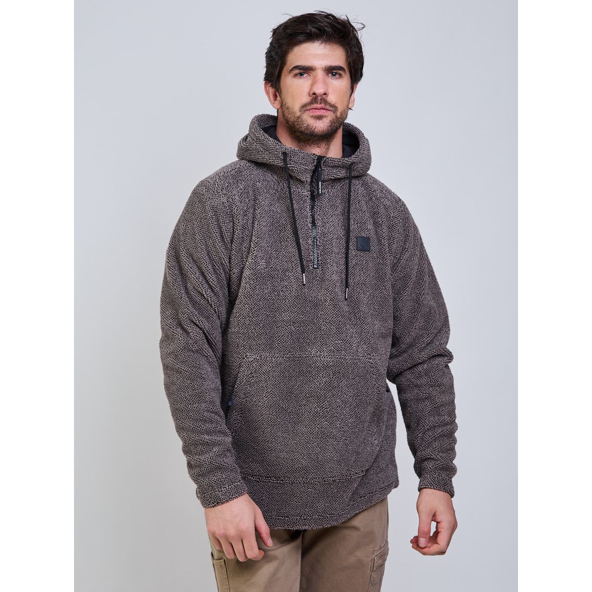 VOLCOM - Poleron Bonded Raw Oval Café Hombre Volcom