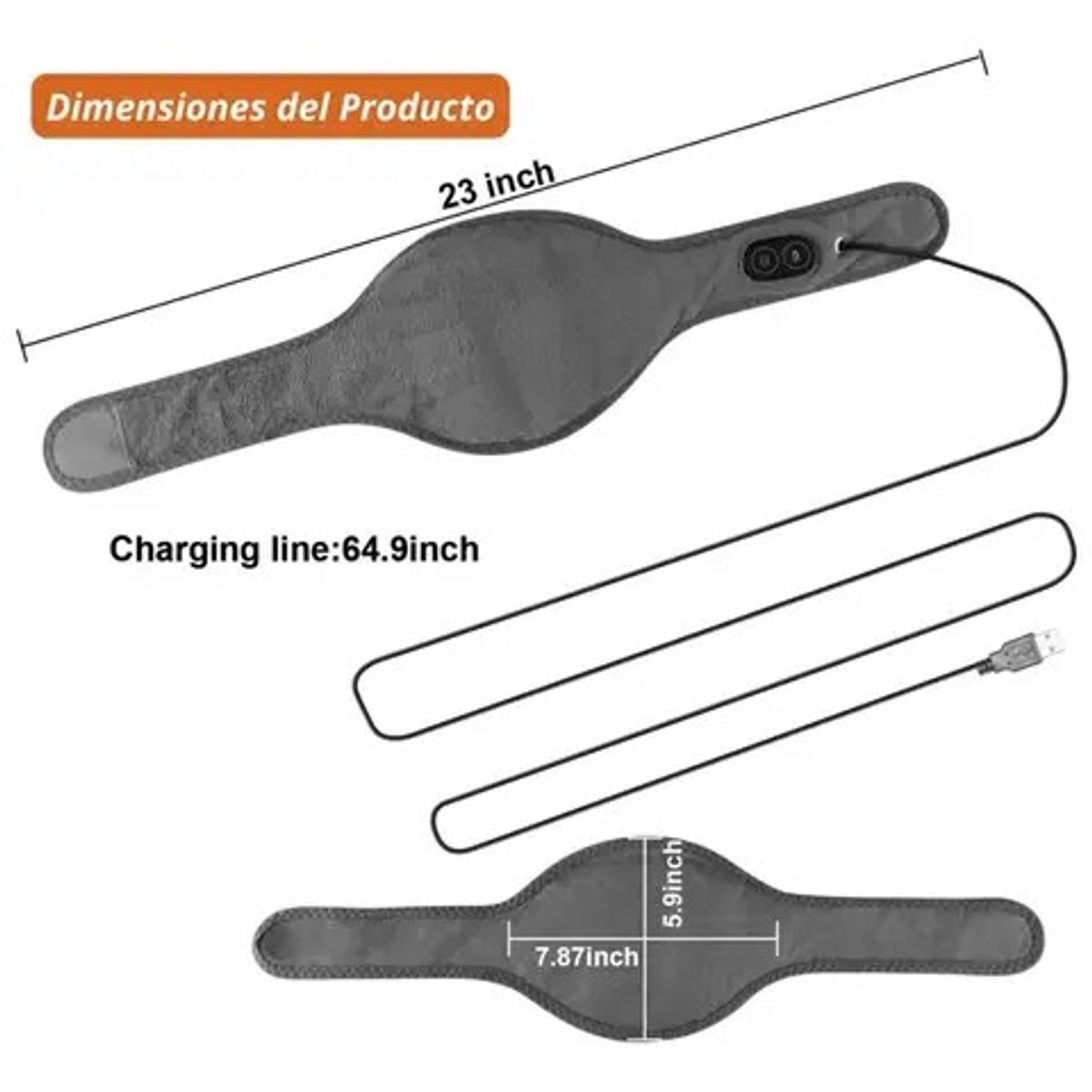 MOVI - Masajeador Térmico De Cuello 2 en 1 (Vibración y Terapia Calor)