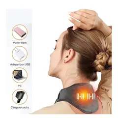 MOVI - Masajeador Térmico De Cuello 2 en 1 (Vibración y Terapia Calor)