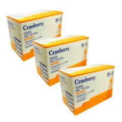 CRANBERRY - Cajas Gasa No Tejida Estéril 5x5 150 Sobres