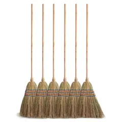 GENERICO - Escoba De Rama 5 Costuras - Pack 6 Unidades