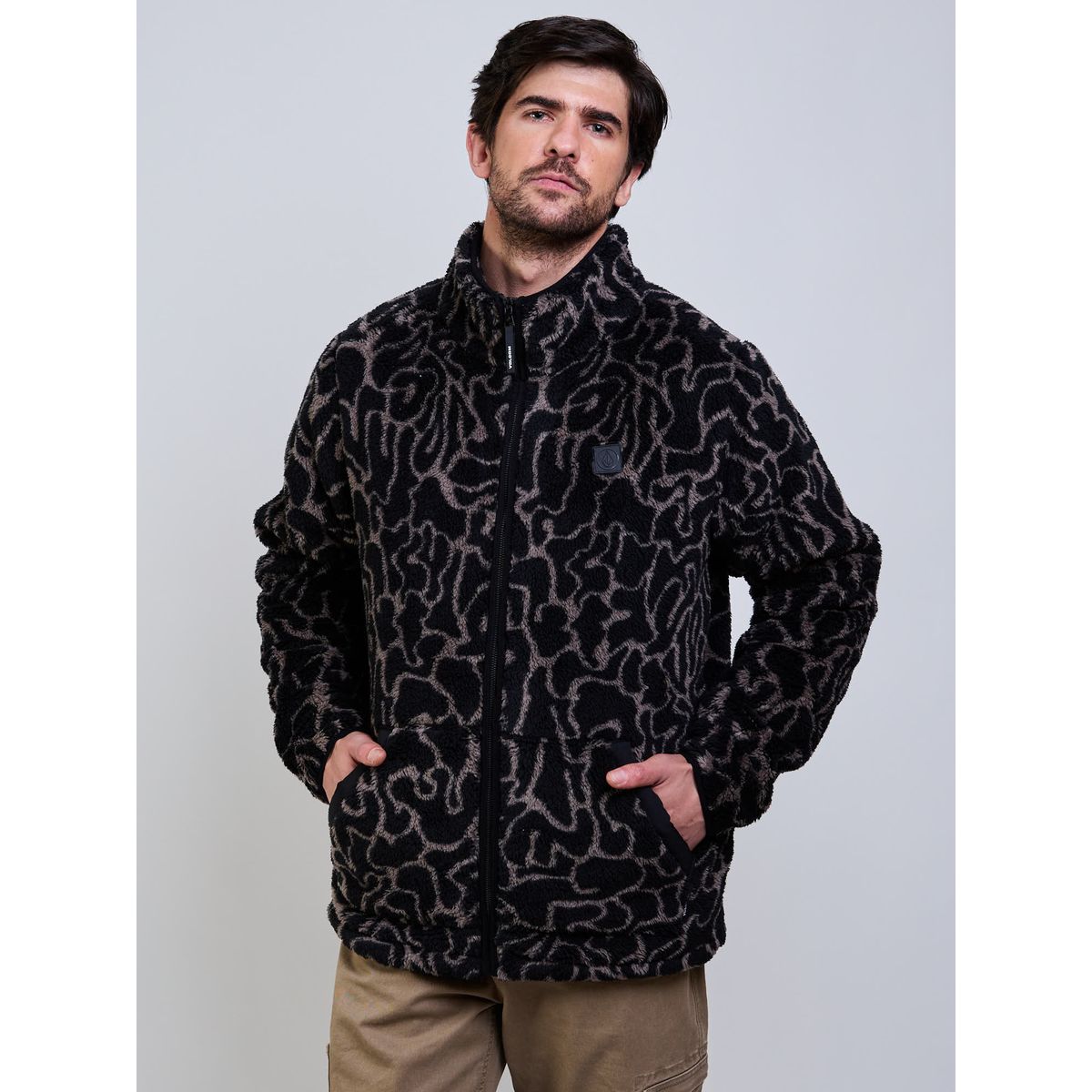 VOLCOM - Poleron Chiporro Shore Dive Negro Hombre Volcom