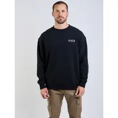 RUSTY - Poleron CR Classic Oval Crew Negro Hombre