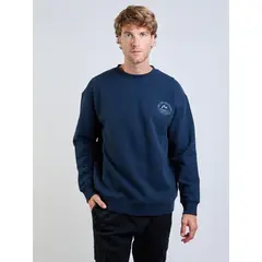 RUSTY - Poleron CR Heat Surf Crew Azul Hombre
