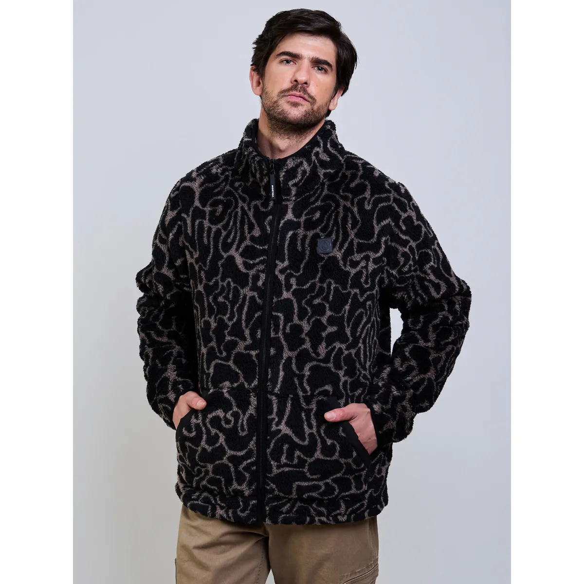 VOLCOM - Poleron Chiporro Shore Dive Negro Hombre Volcom