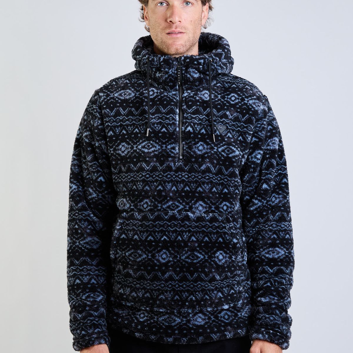 RUSTY - Poleron Chiporro Low Tide Gris Hombre Rusty