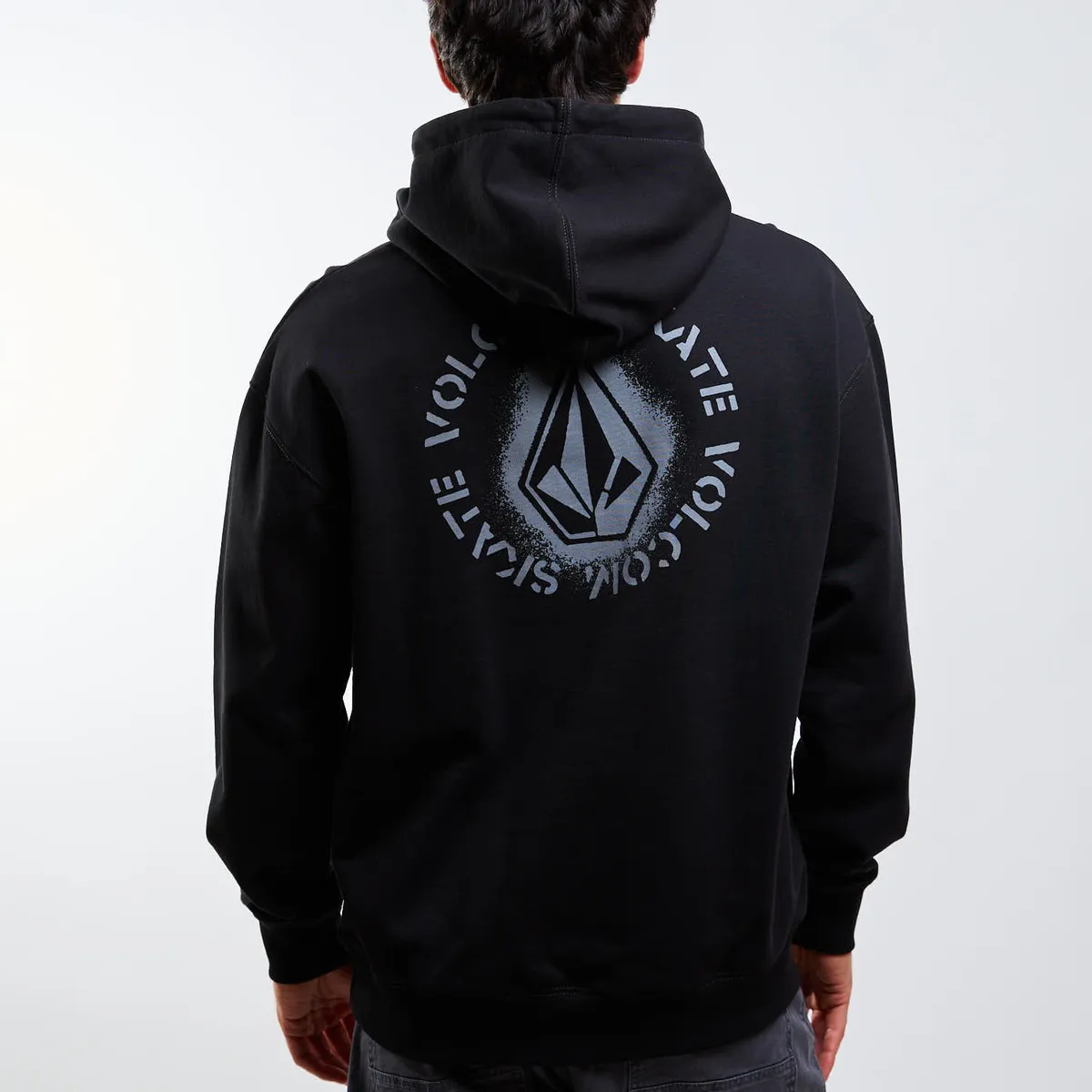 VOLCOM - Poleron Canguro Skidder Pullover Negro Hombre Volcom