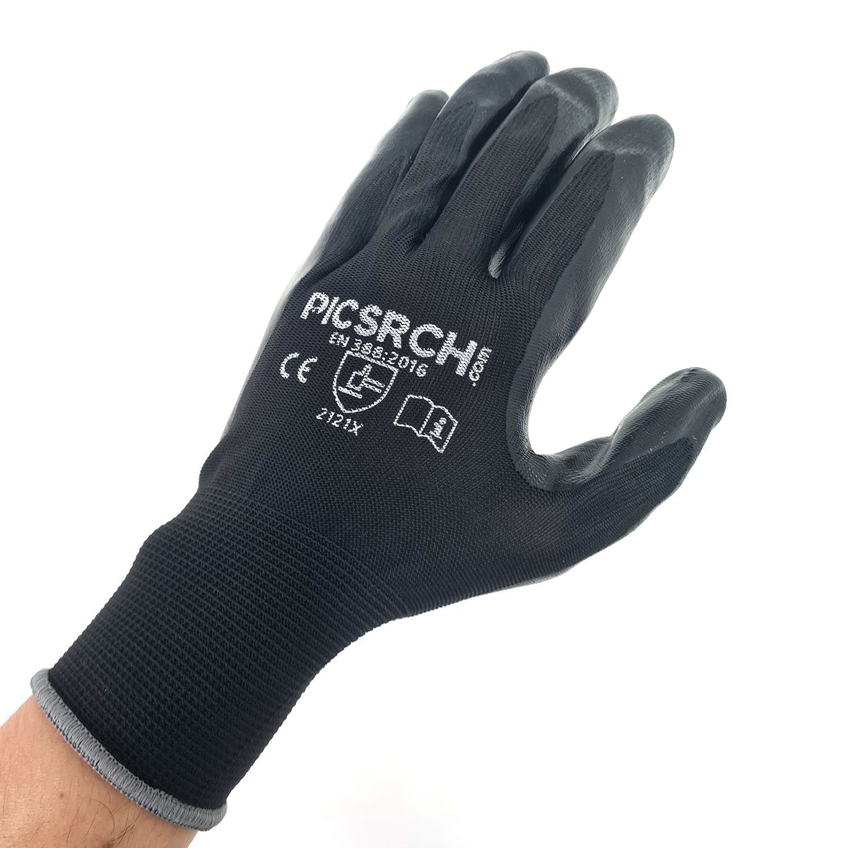 GENERICO - Guante Multiproposito Palma De Nitrilo Negro - 100 Pares