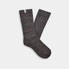 UGG - Calcetín Mujer Rib Knit Slouchy Crew Negro