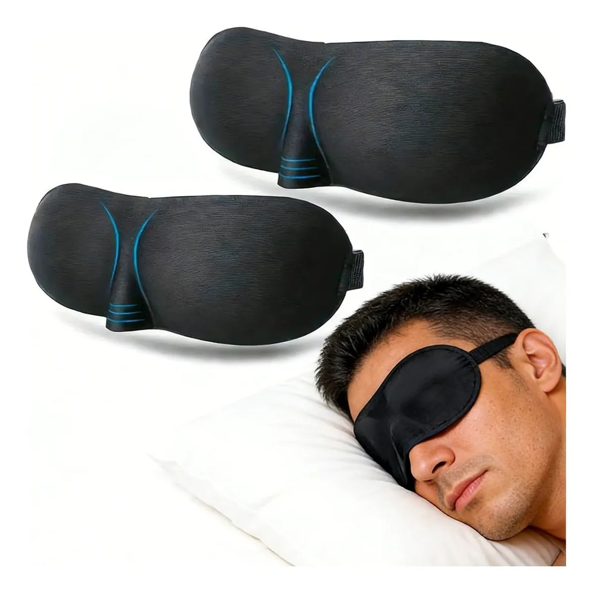 3D - PACK X2 ANTIFAZ 3D PARA DORMIR