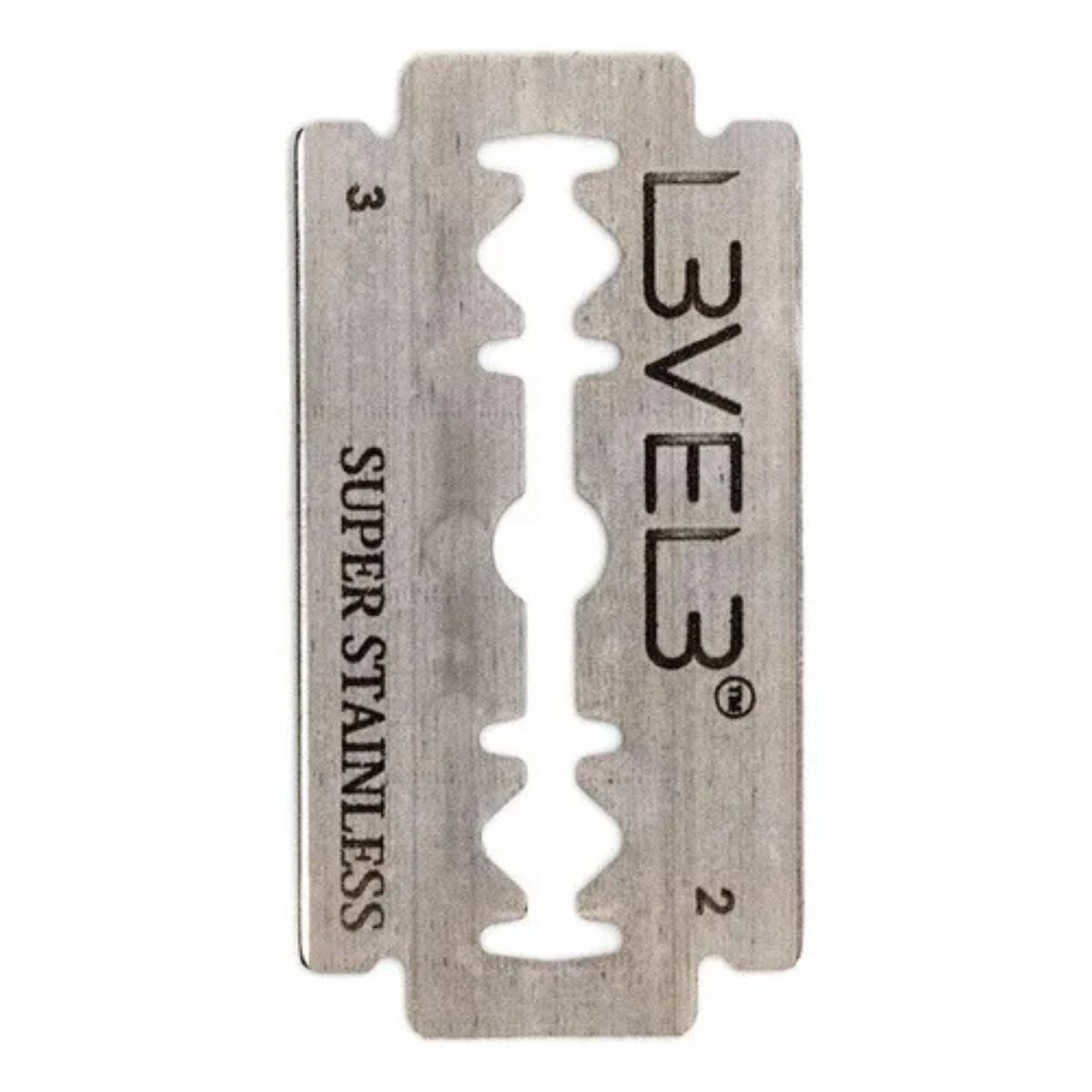 GENERICO - Navajas Para Afeitar Level 3 Doble Filo Acero Inox 100 Pz Negro