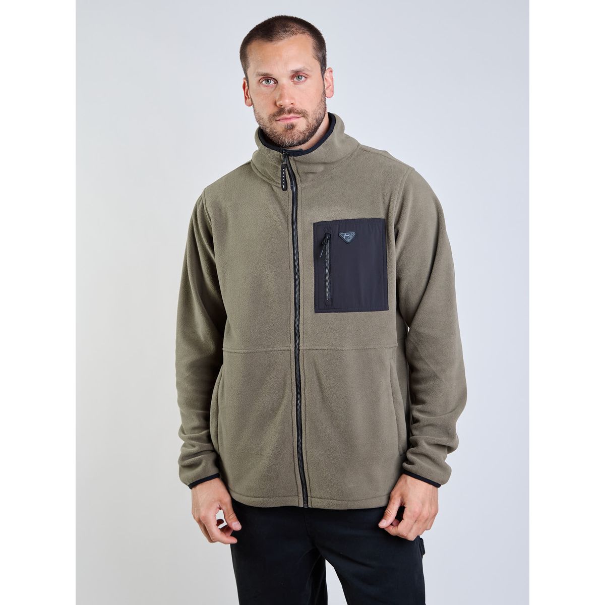 RUSTY - Poleron Polar Ripmark Verde Hombre Rusty