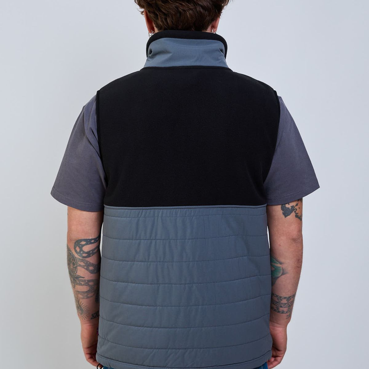 VOLCOM - Poleron Polar Search Zip Crew Gris Hombre Volcom