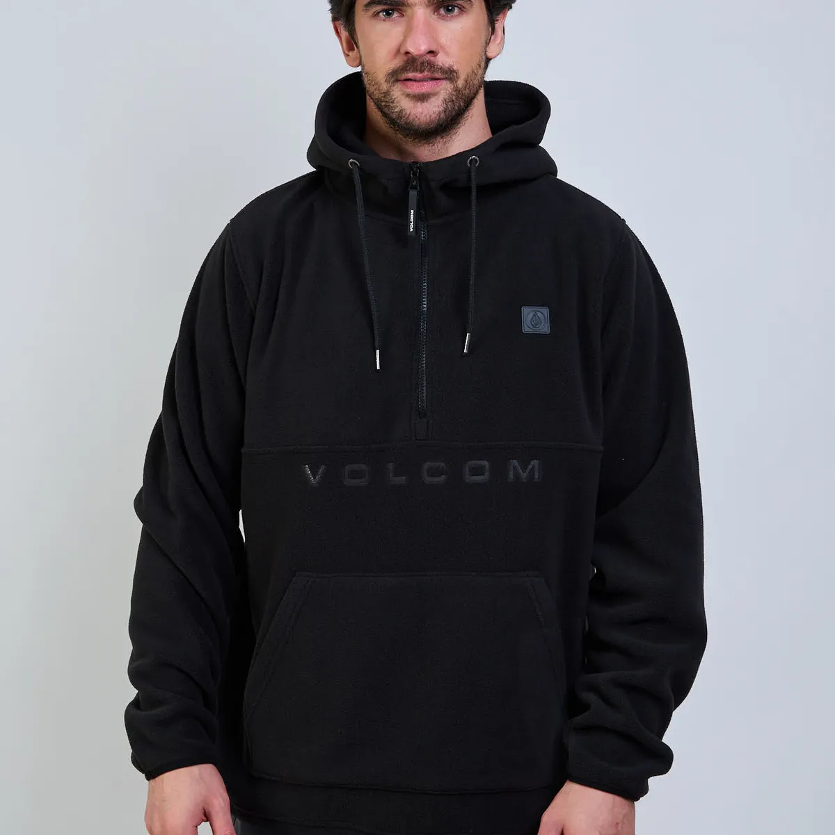 VOLCOM - Poleron Polar Search Zip Crew Negro Hombre Volcom