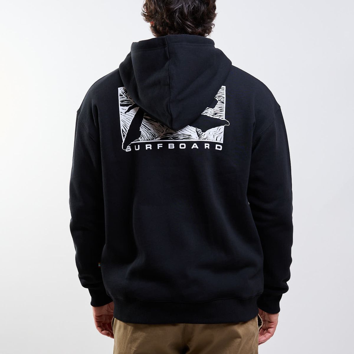 RUSTY - Poleron FZ Cyco Natural Co Zip Negro Hombre Rusty