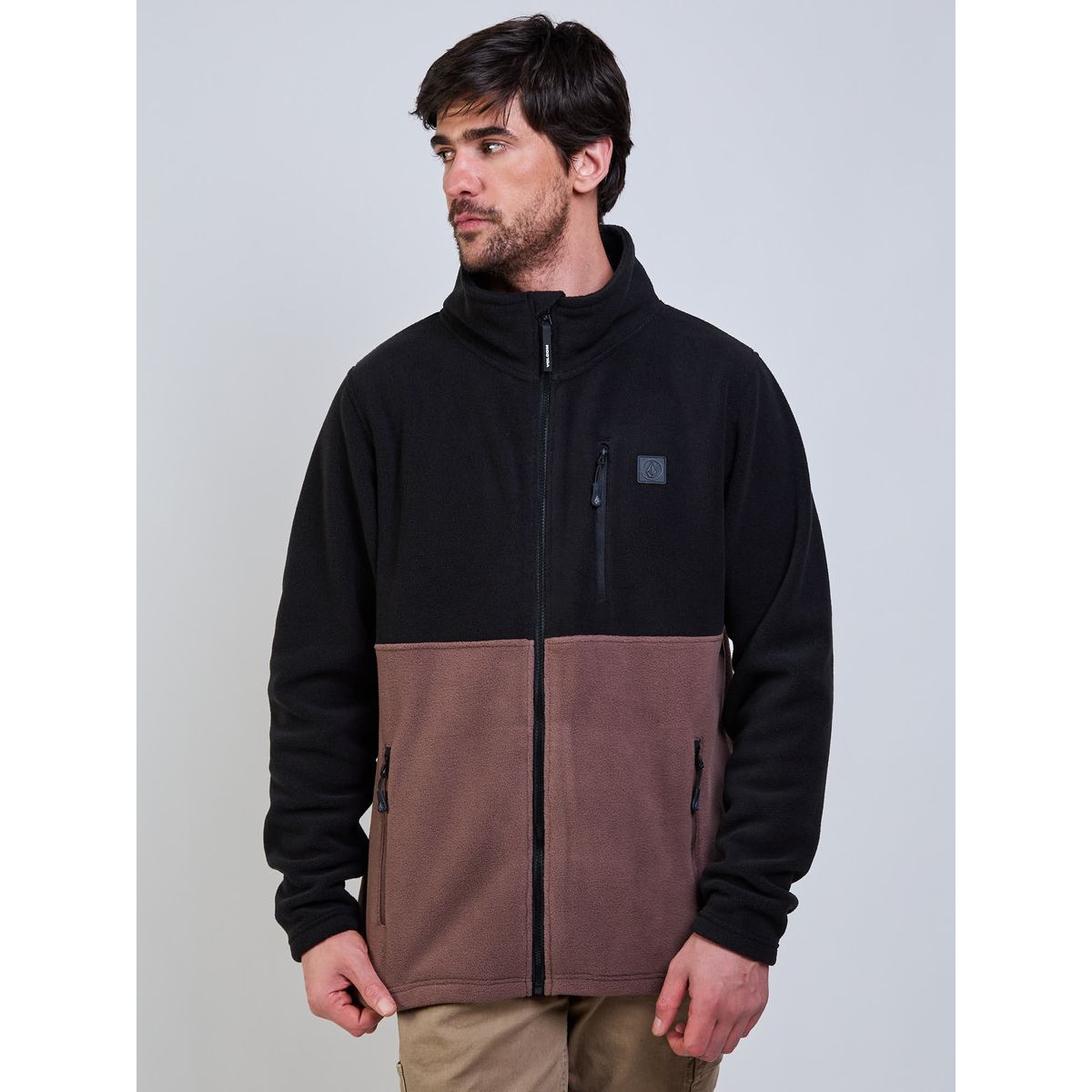 VOLCOM - Poleron Polar Wave Dept Café Hombre Volcom