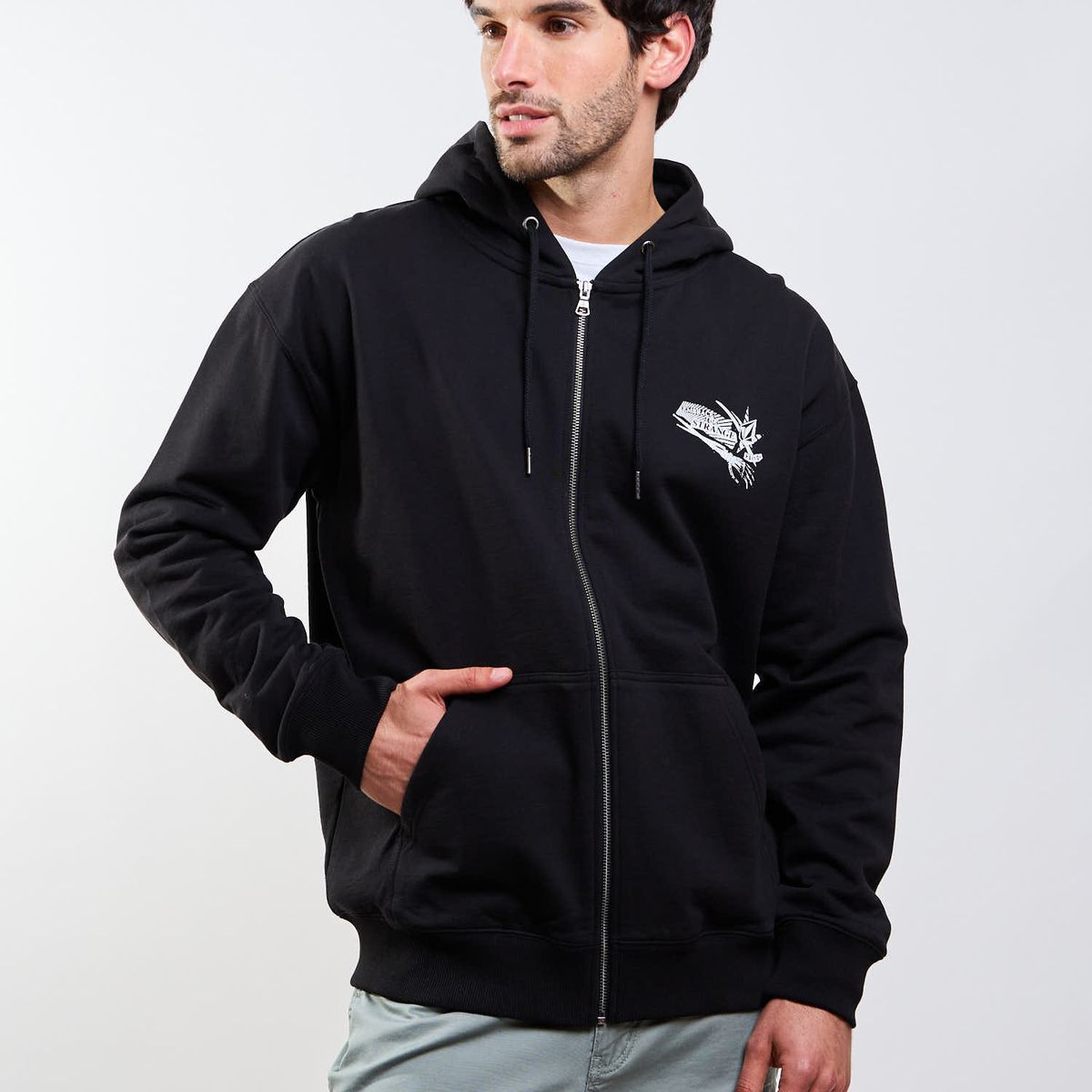 VOLCOM - Poleron FZ Kun N Rip Zip Negro Hombre Volcom