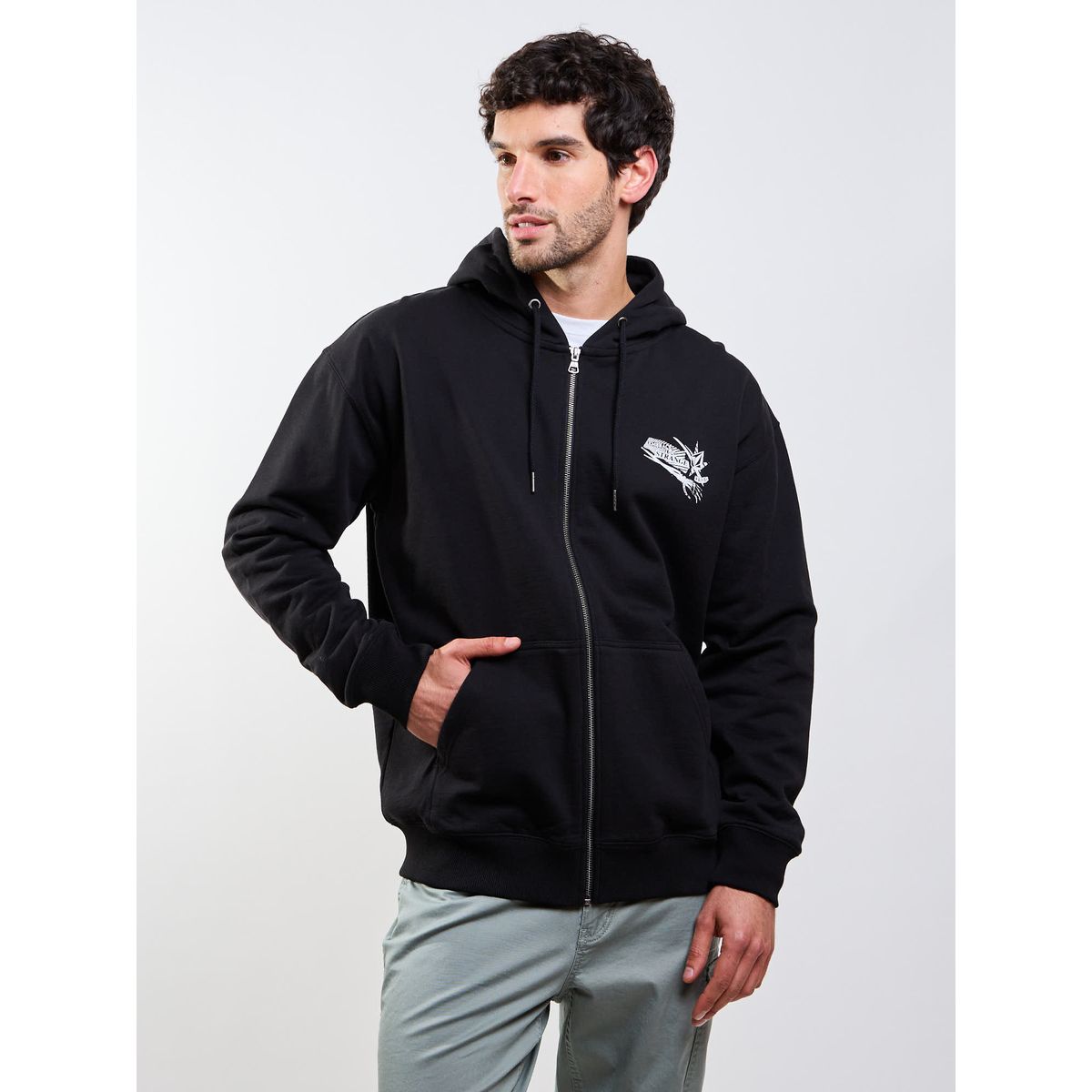 VOLCOM - Poleron FZ Kun N Rip Zip Negro Hombre Volcom