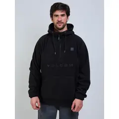 VOLCOM - Poleron Polar Search Zip Crew Negro Hombre