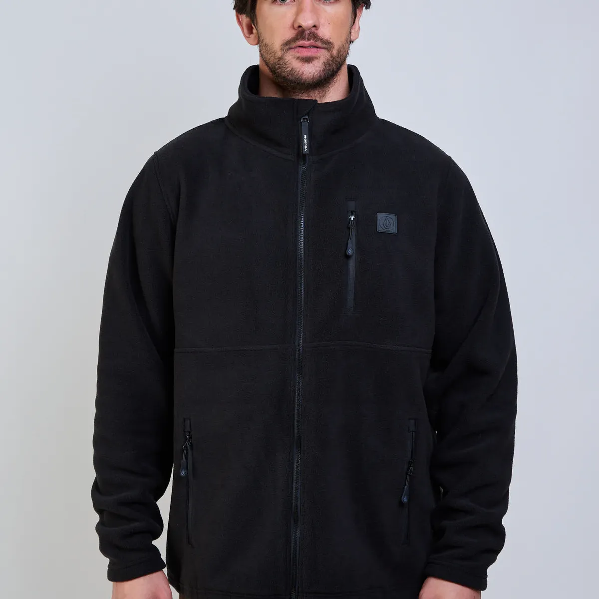 VOLCOM - Poleron Polar Storm Stone Negro Hombre Volcom