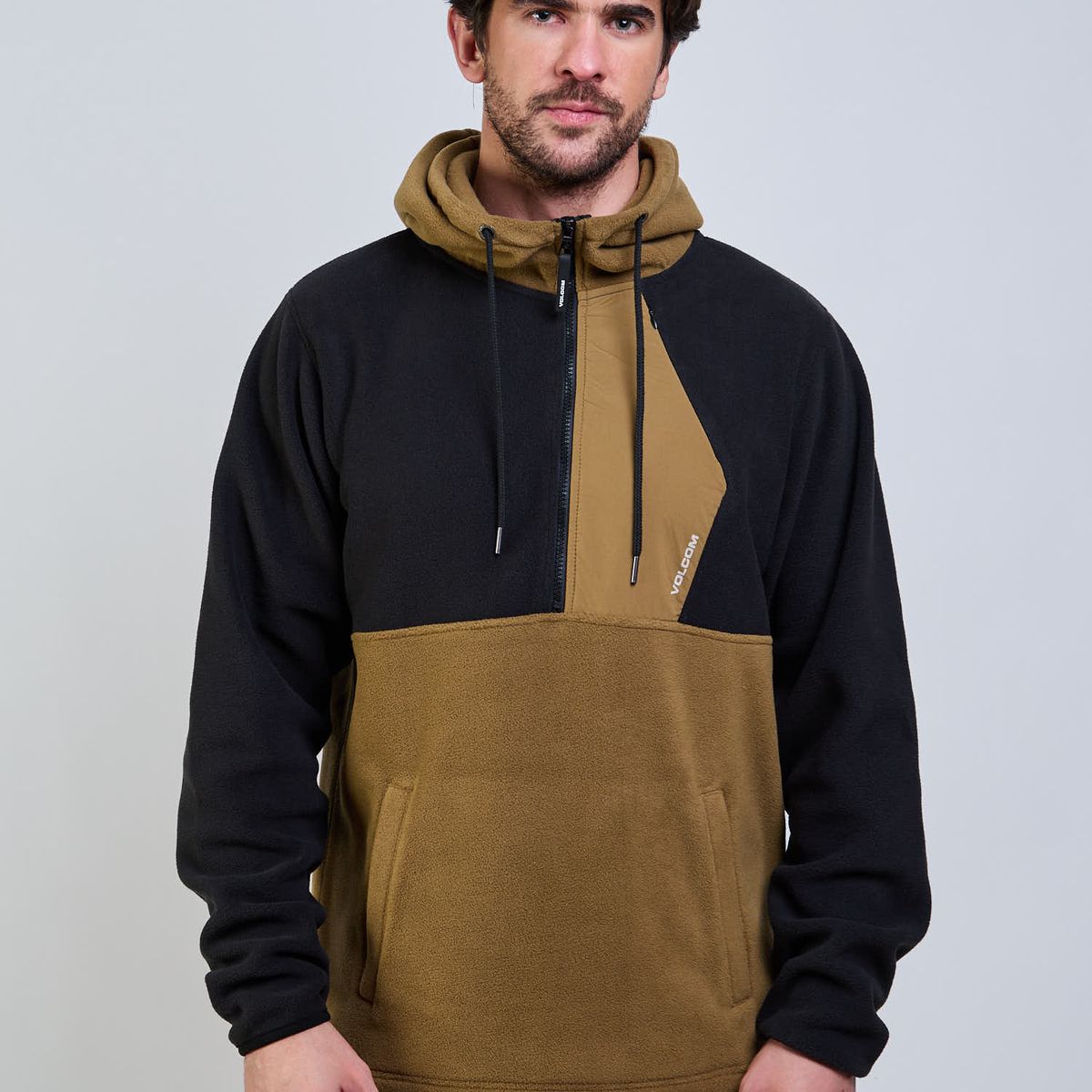 VOLCOM - Poleron Polar Gravel Crew Café Hombre Volcom