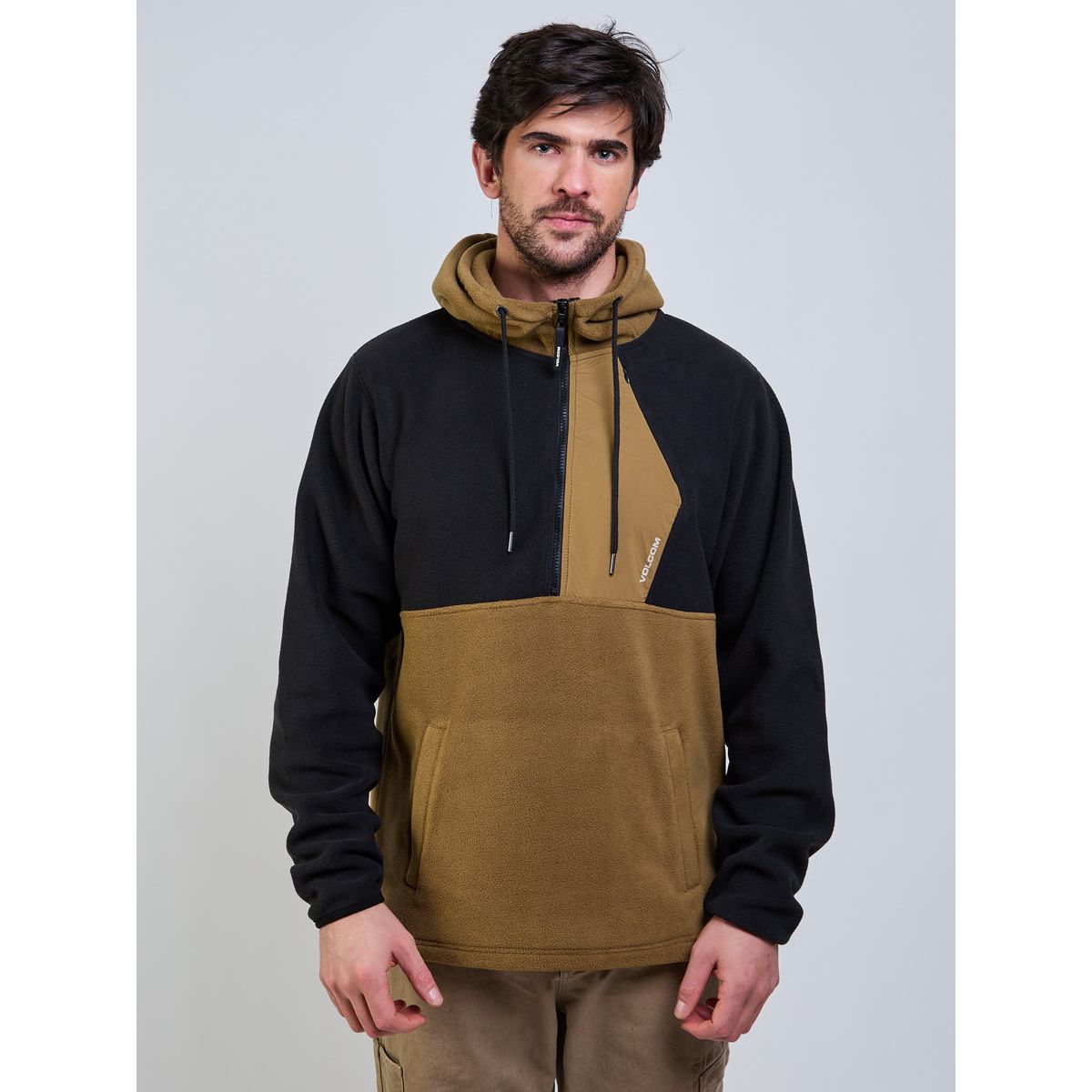 VOLCOM - Poleron Polar Gravel Crew Café Hombre Volcom