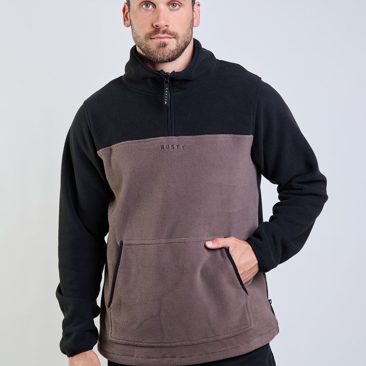 RUSTY - Poleron Polar Land R Café Hombre Rusty