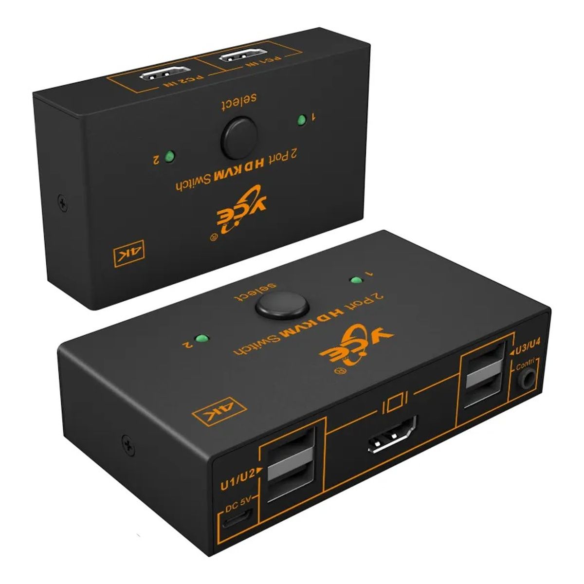 EVERSO - Conmutador Switch Interruptor Selector Kvm Hdmi 4k Usb