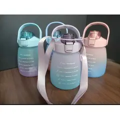 GENERICO - Botella Antiderrame Para El Agua 1300ml Con Stikers