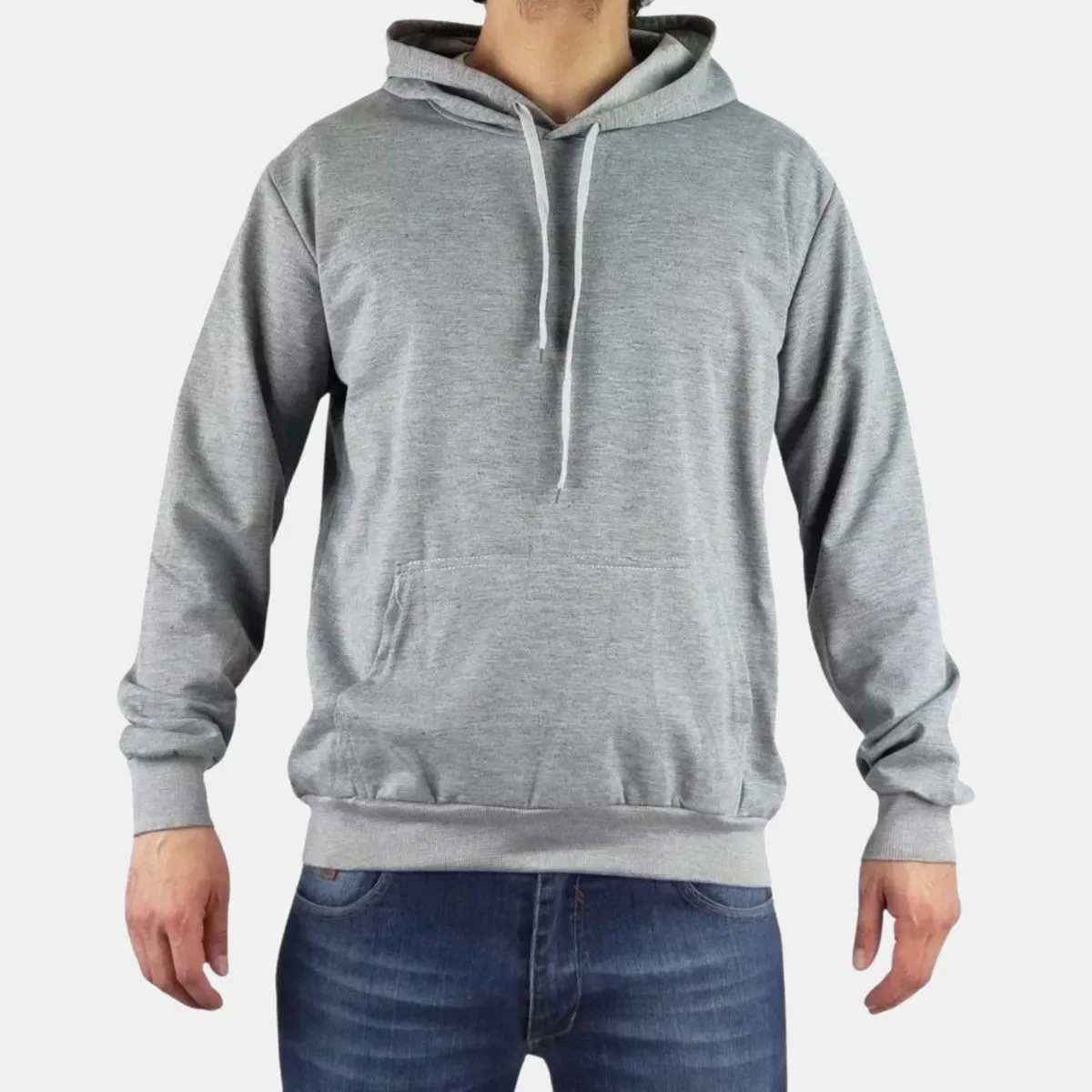 LIKE SHOP - Polerón Canguro Hombre Forro Interior Polar Con Gorro Z105