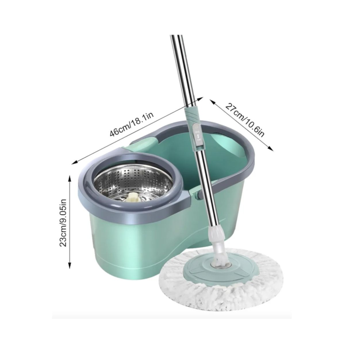 GENERICO - Mopa Giratoria 360° con Balde Centrifugador - Calipso