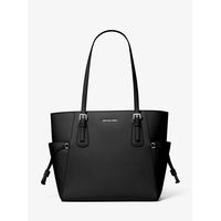 Cartera Tote mediano voyager negro liso
