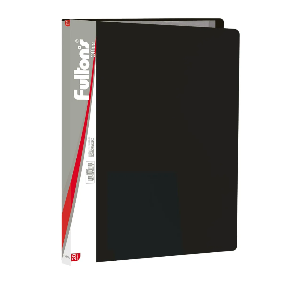 MOTARRO - Carpeta Archivadora Pvc 20 Fundas Transparentes Tamaño A4