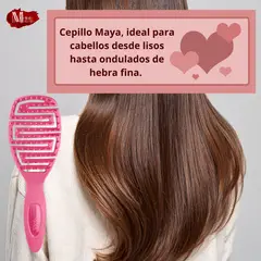 GENERICO - Cepillo moldeador y definidor Maya de silicón resistente Dompel