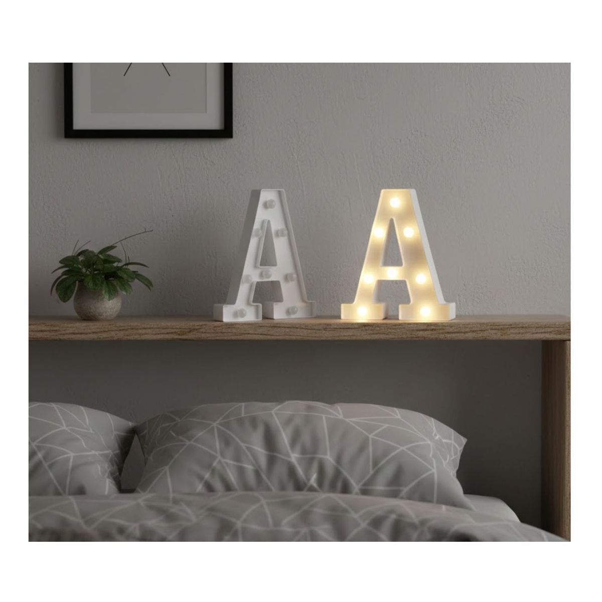 GENERICO - Letra Luminosa Led Rígido Para Decoración A