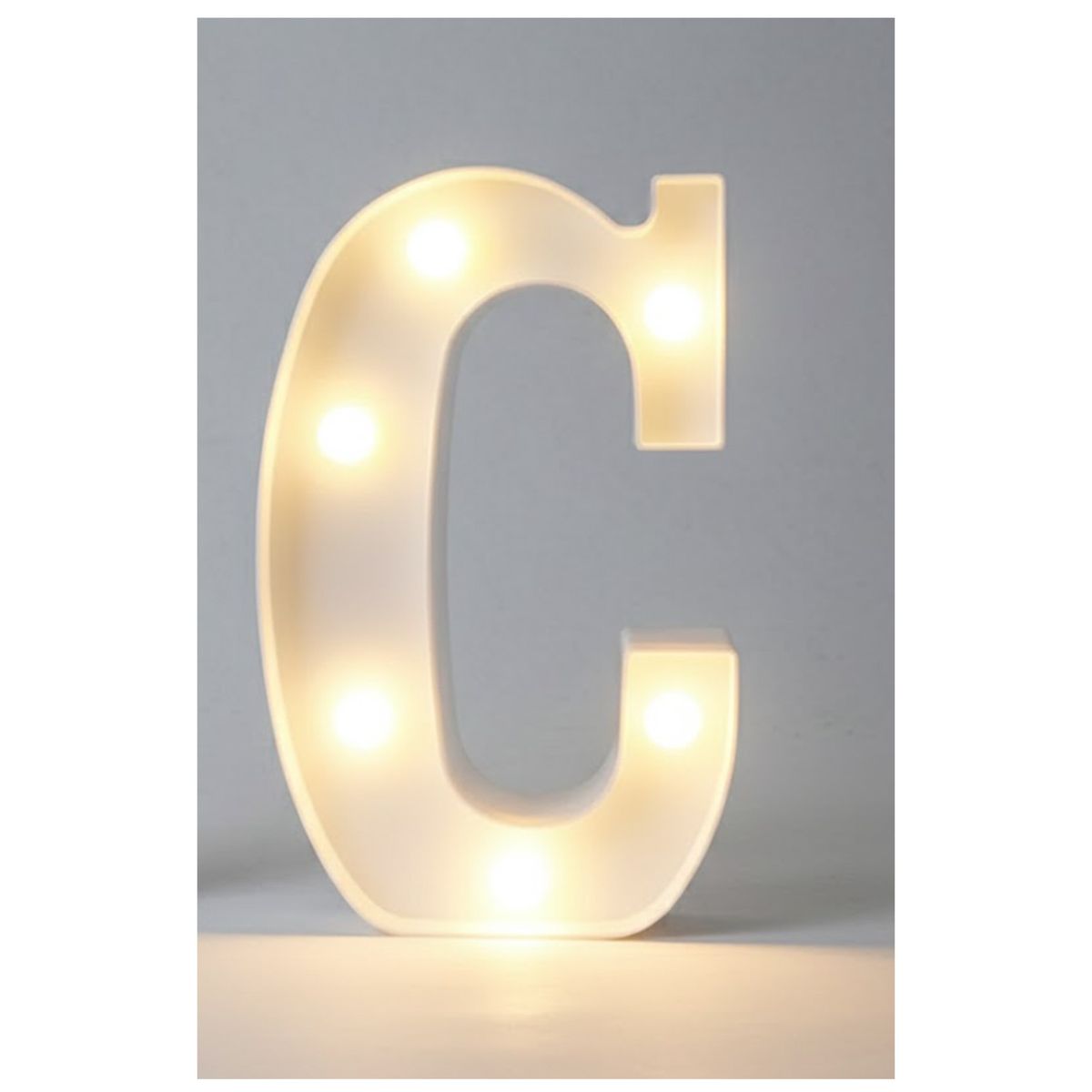 GENERICO - Letra Luminosa Led Rígido Para Decoración C