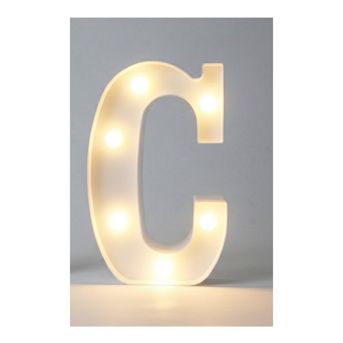 GENERICO - Letra Luminosa Led Rígido Para Decoración C