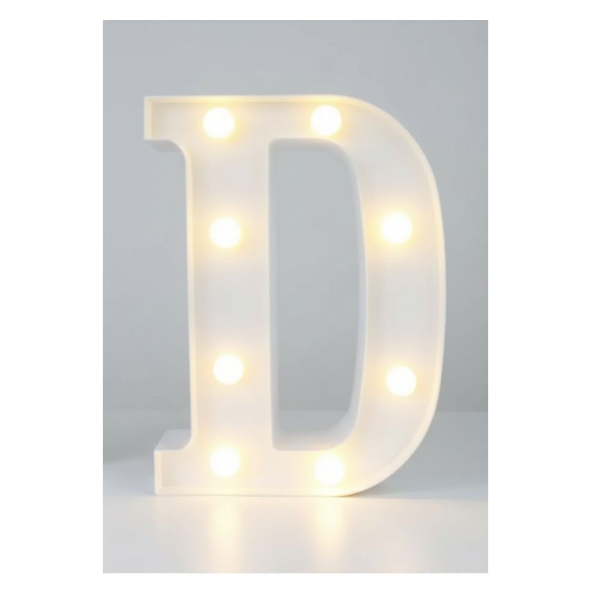 GENERICO - Letra Luminosa Led Rígido Para Decoración D