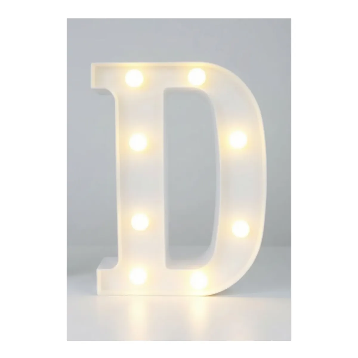 GENERICO - Letra Luminosa Led Rígido Para Decoración D