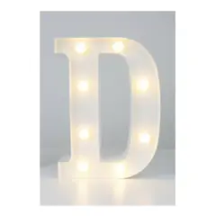 GENERICO - Letra Luminosa Led Rígido Para Decoración D