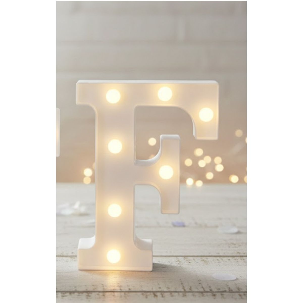 GENERICO - Letra Luminosa Led Rígido Para Decoración F