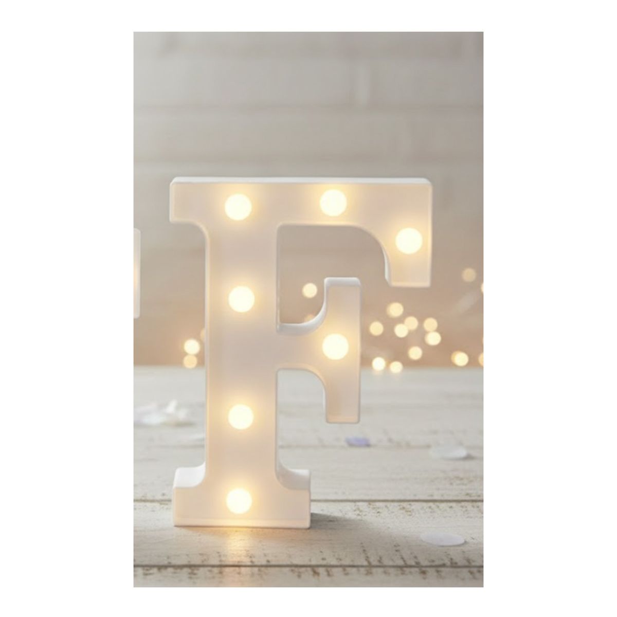 GENERICO - Letra Luminosa Led Rígido Para Decoración F