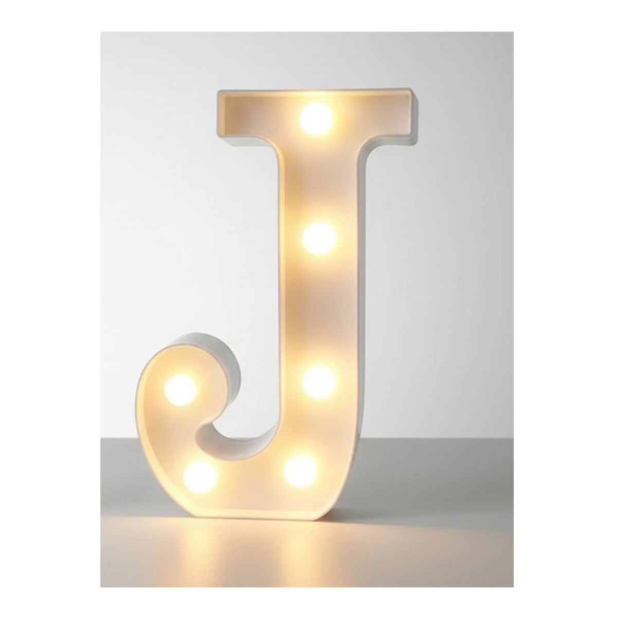 GENERICO - Letra Luminosa Led Rígido Para Decoración J