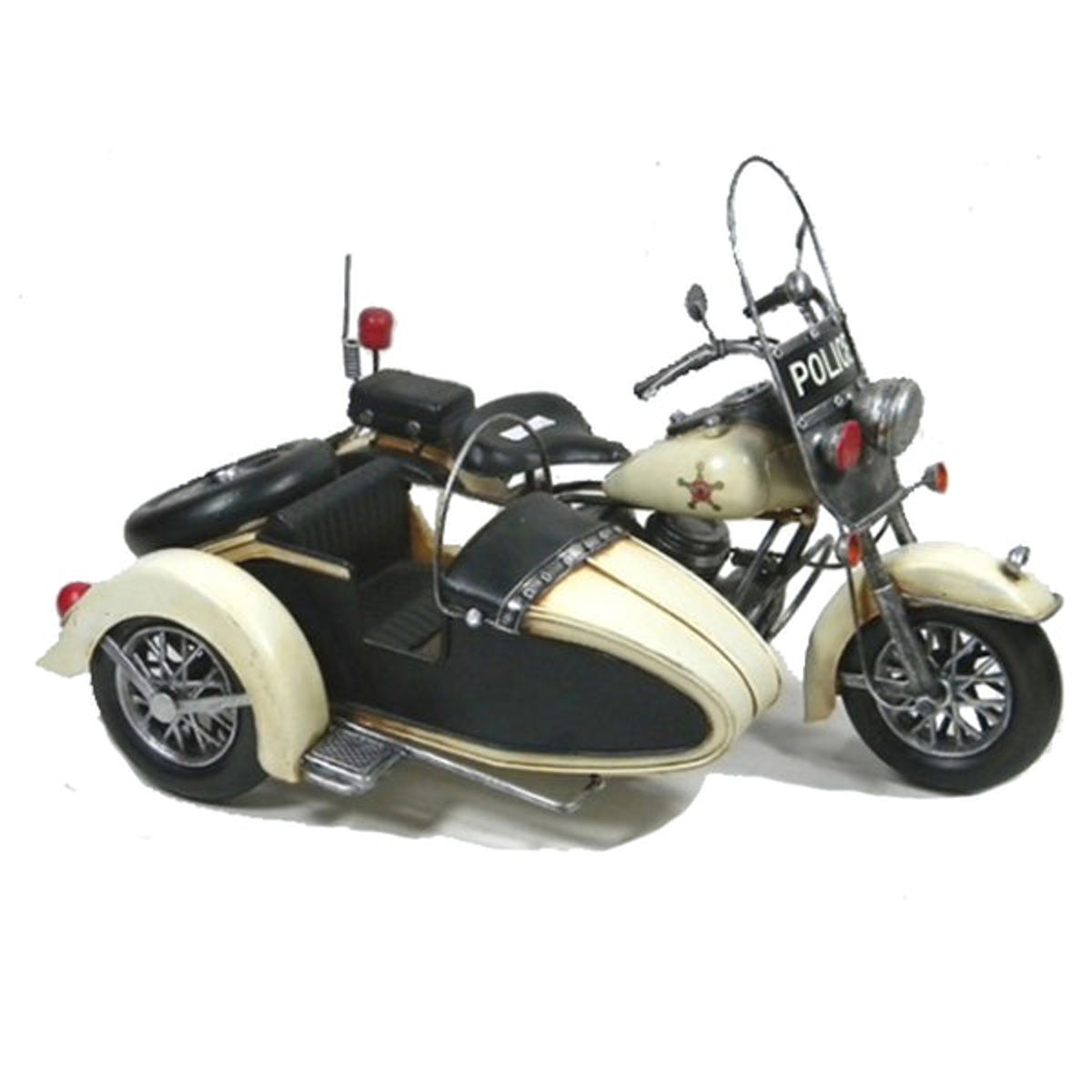 VGO - Adorno Moto metalica vintage  Negro Vgo